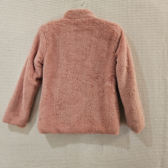 Vero Moda Cozy Pink Yeti Fleece Full Zip Jacket Medium - Picture 5 of 7